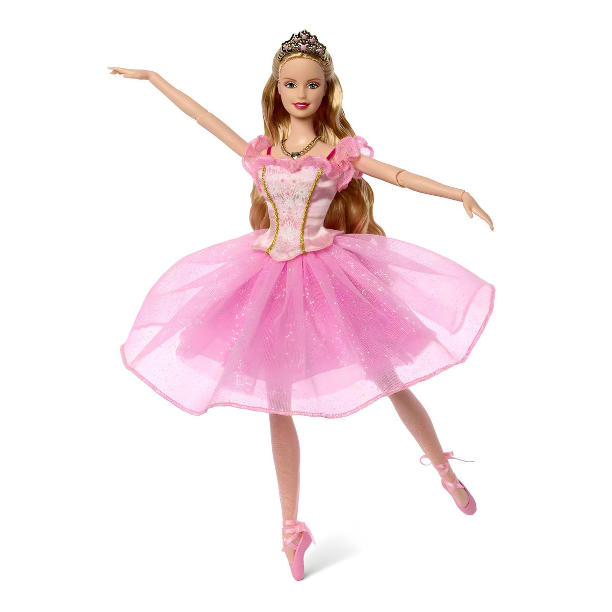 Boneca Barbie Signature Clara do 25.º aniversário de O Quebra-Nozes, com tutu de tule rosa