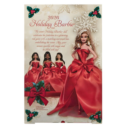 Barbie Signature Holiday 2026: verso da caixa