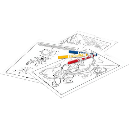 Bloco de Atividades Spidey Amazing Friends da Crayola com páginas para colorir e canetas coloridas