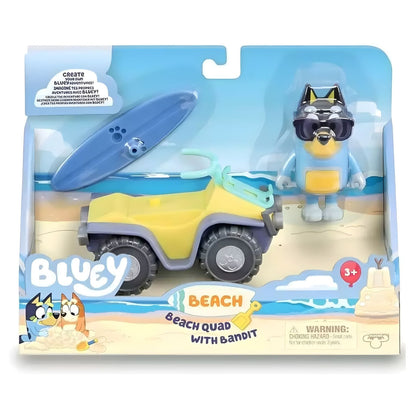 Bluey Quad de Praia com o Bandit na embalagem