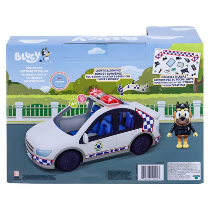 Bluey carros de brincadeira com tema de polícia