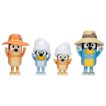 Vista do conjunto Bluey Viagem em Família para aventuras em família
