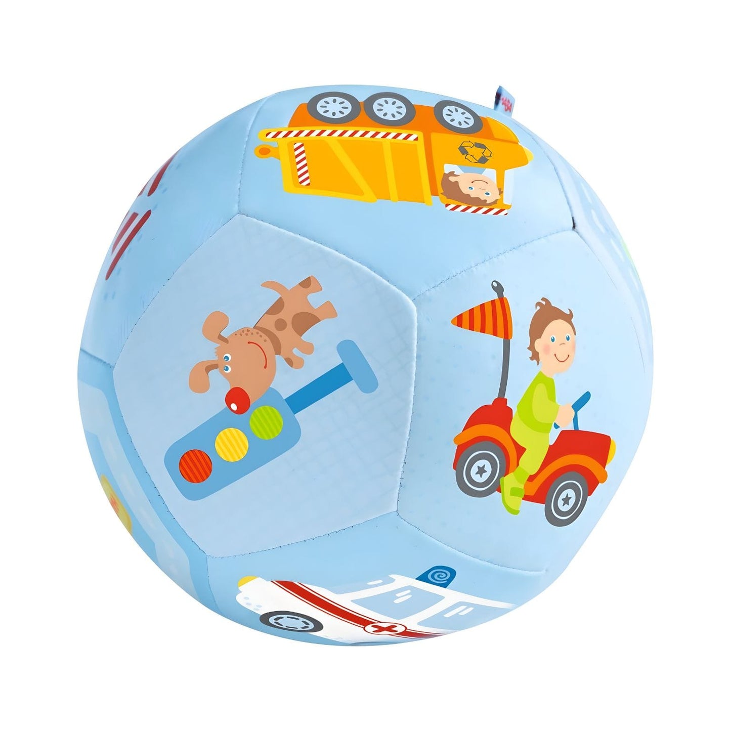 Bola de bebé Mundo dos veículos 14 cm vista principal