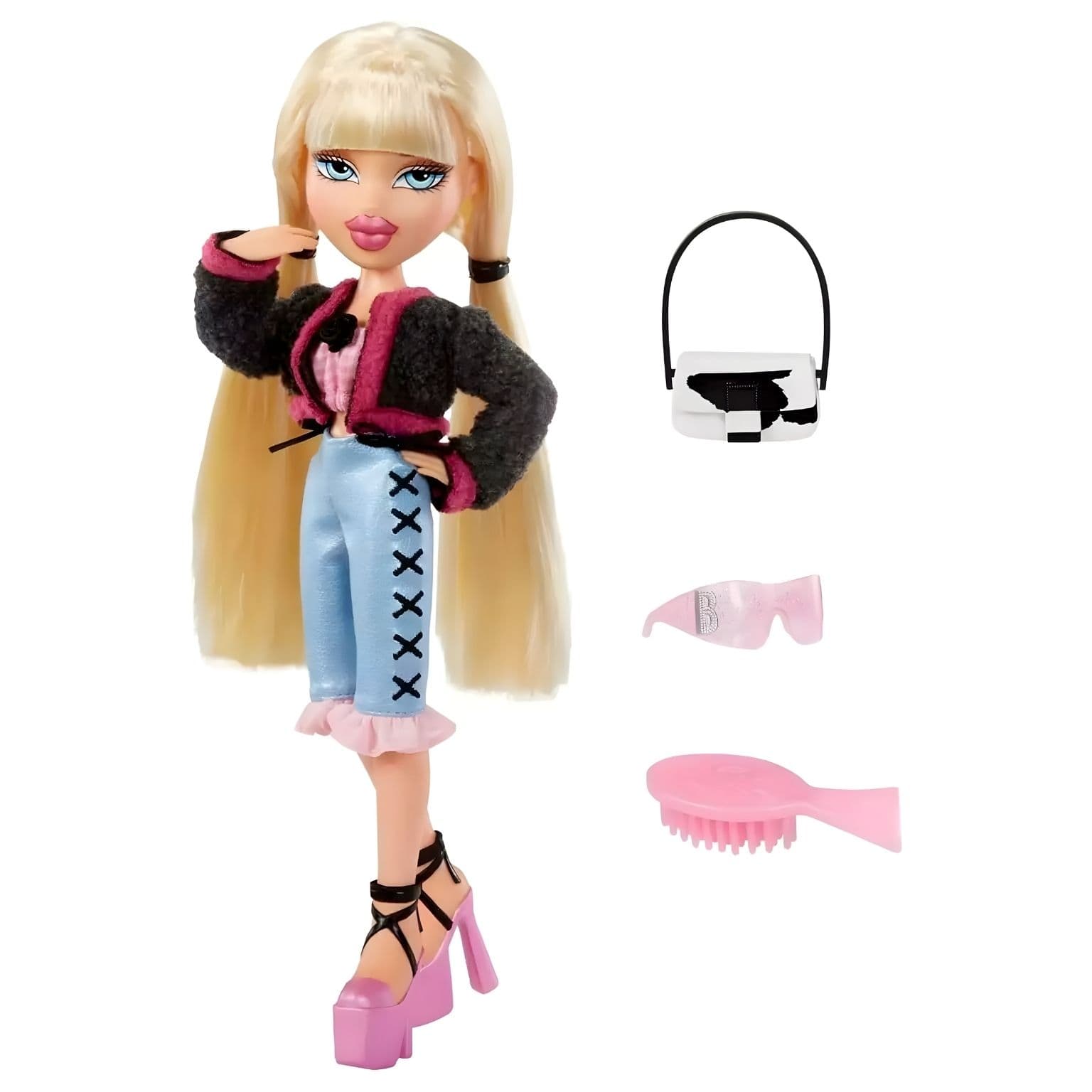 Boneca Bratz Goin Out Cloe com mala e óculos de sol