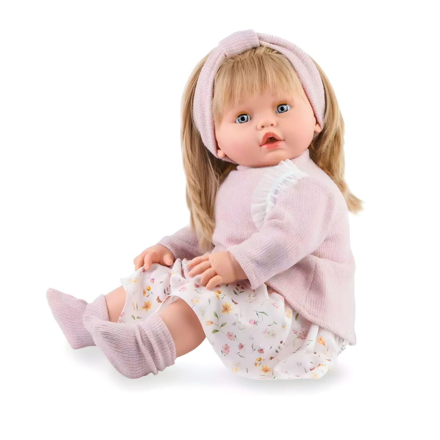 Detalhe da Boneca Leonor para brincadeiras de ternura