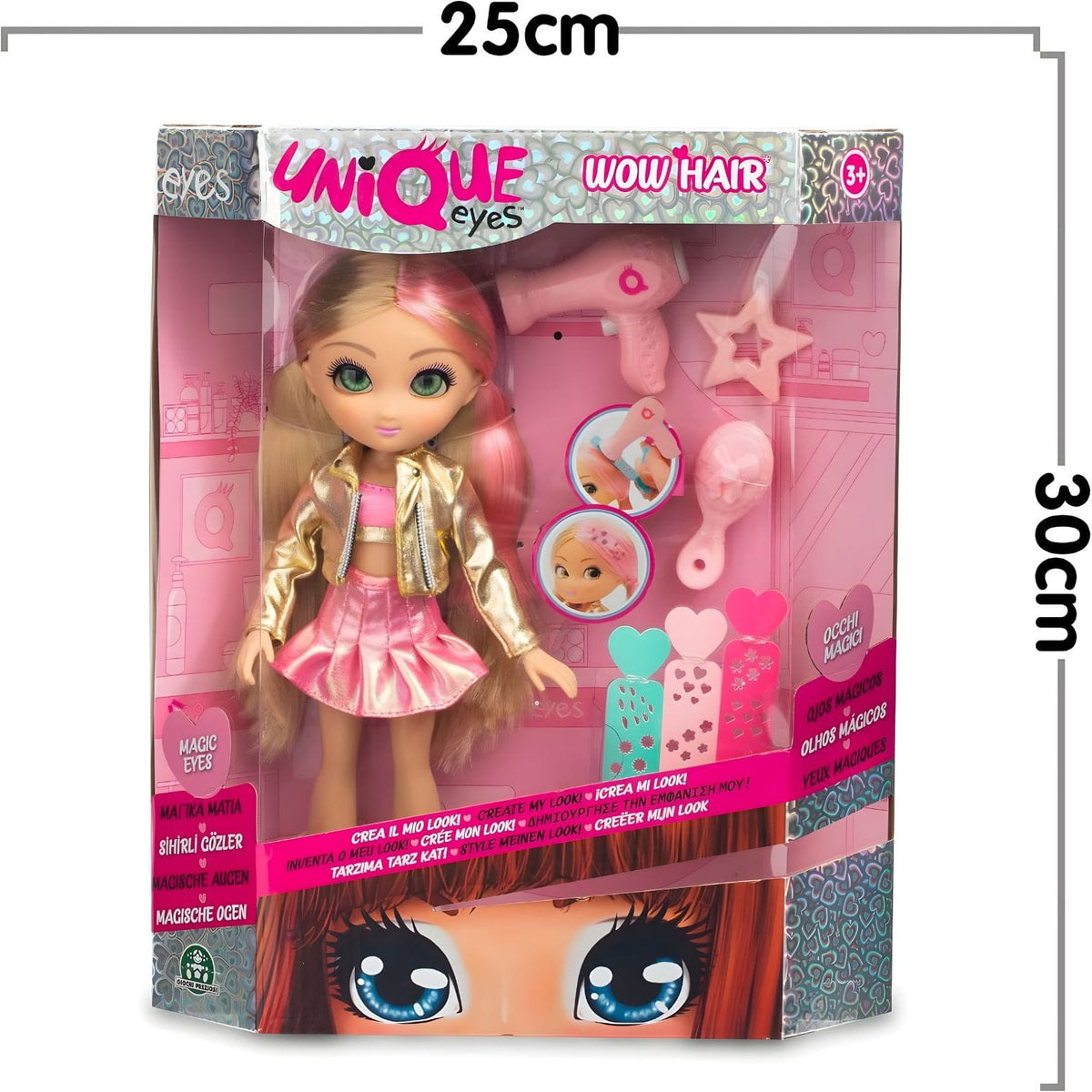 Boneca Unique Eyes Amy para brincadeiras de moda