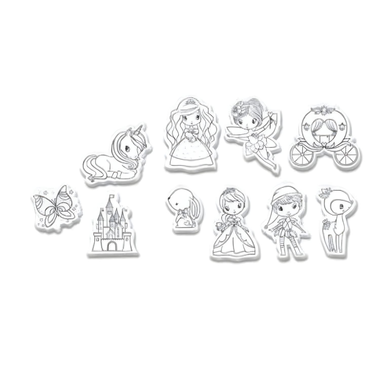 Carimbos Princesas e Fadas