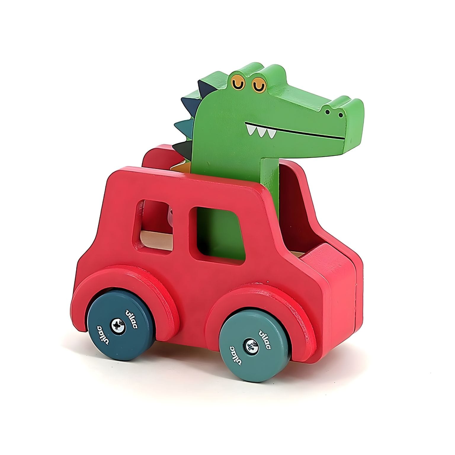Brinquedo de crocodilo com rodas para crianças que adoram animais