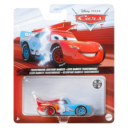 Cars Disney Transforming Lightning McQueen na embalagem