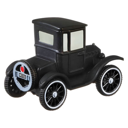 Cars Lizzie visto de trás com roda sobresselente