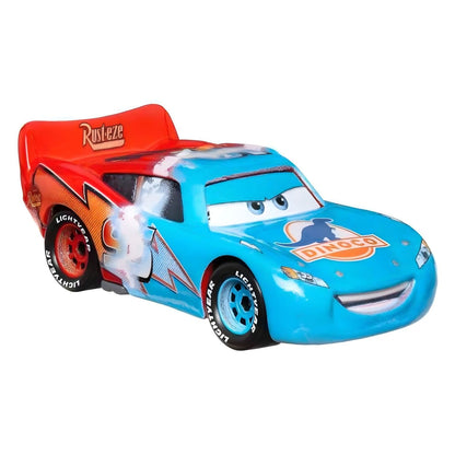 Lightning McQueen transformável meio vermelho e meio azul