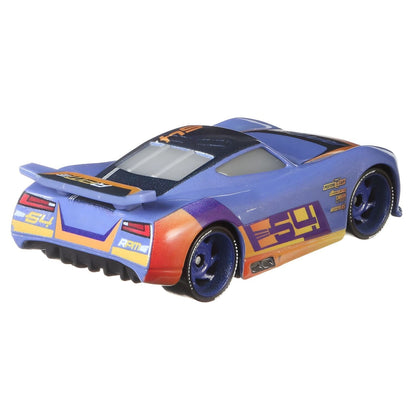 Cars Disney Barry DePedal visto de trás, com asa traseira
