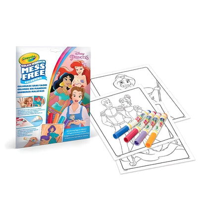 Colorir sem manchas Princesas Disney Crayola com páginas para colorir e marcadores Color Wonder