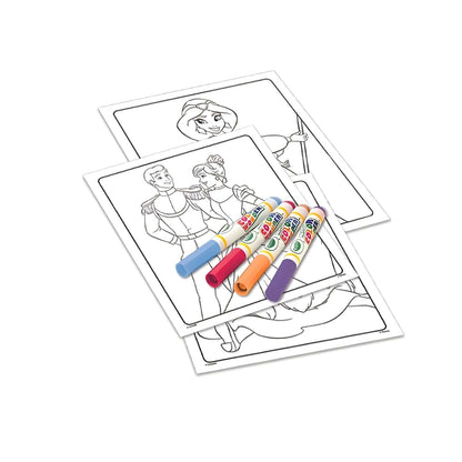 Colorir sem manchas Princesas Disney Crayola com páginas para colorir e marcadores Color Wonder