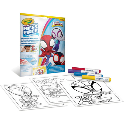 Colorir sem manchas Spidey and his Amazing Friends da Crayola com páginas para colorir e marcadores especiais