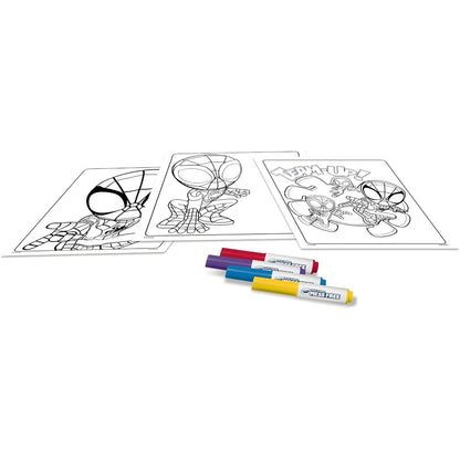 Colorir sem manchas Spidey and his Amazing Friends da Crayola com páginas para colorir e marcadores especiais