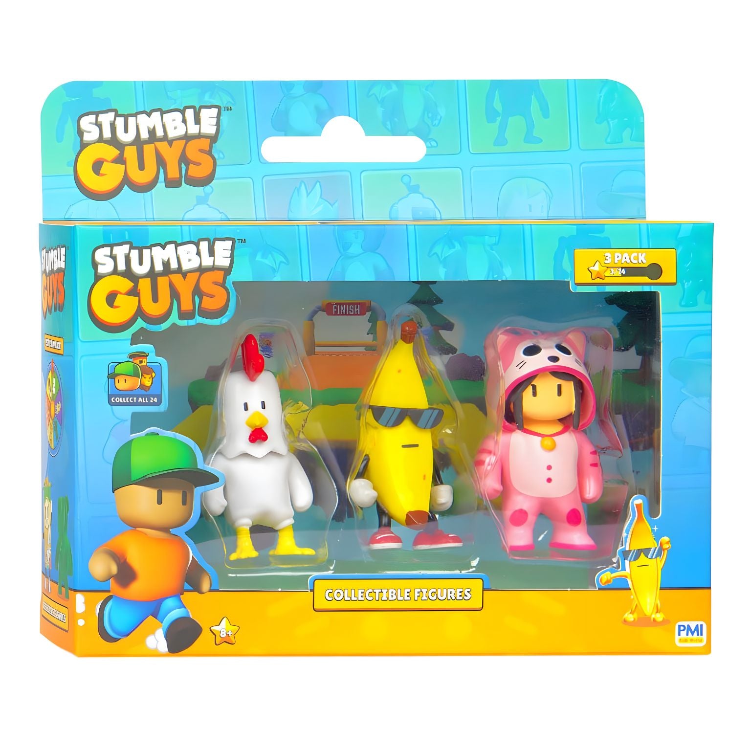 Conjunto 3 figuras Stumble Guys Pack 2