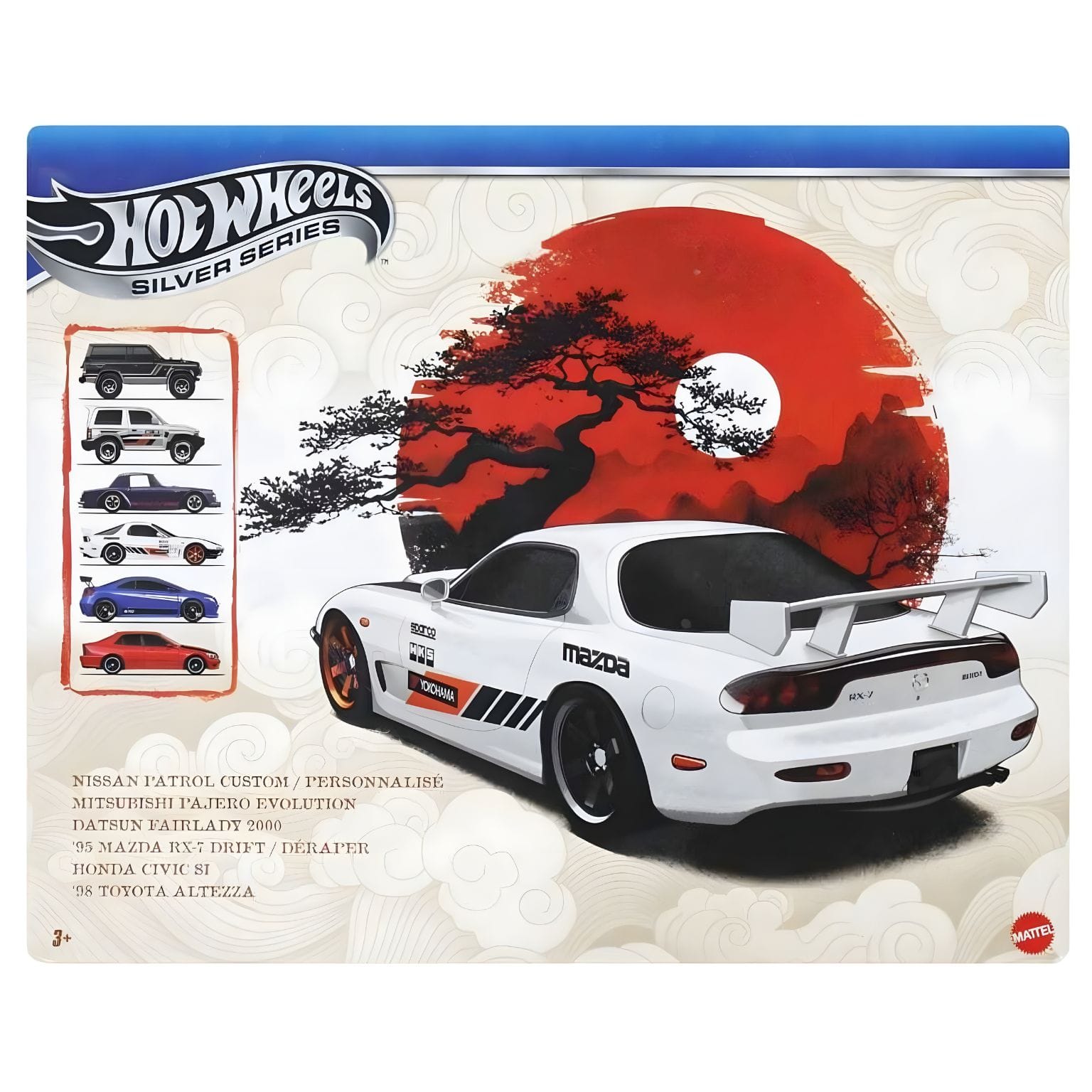 Conjunto Hot Wheels Streets of Japan Multipack com embalagem temática