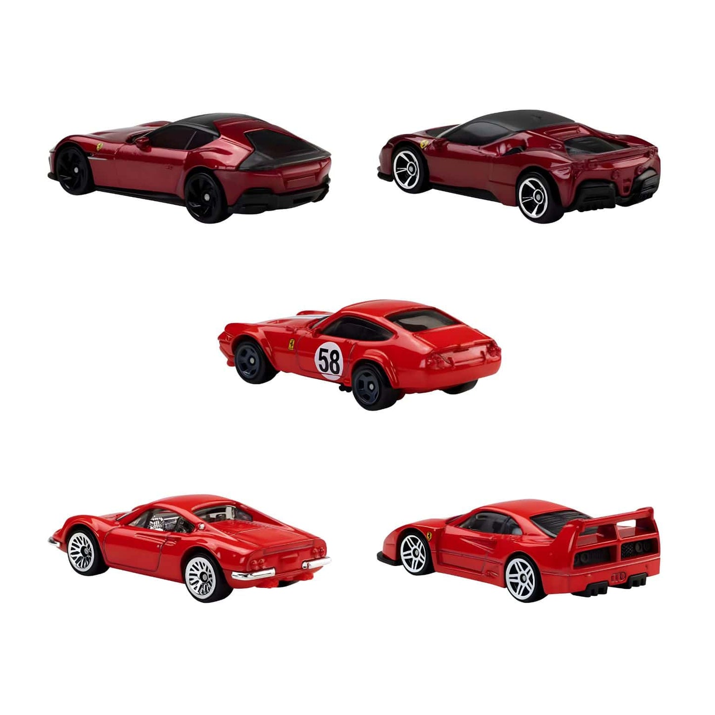 Conjunto Hot Wheels Ferrari para fãs de carros e velocidade