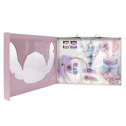 Detalhe do Conjunto de Beleza do Stitch para brincadeiras de faz de conta