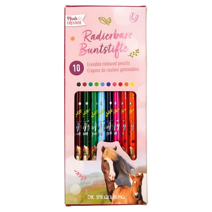 Conjunto lápis de cor Cavalos Spiegelburg com tema equestre e cores variadas
