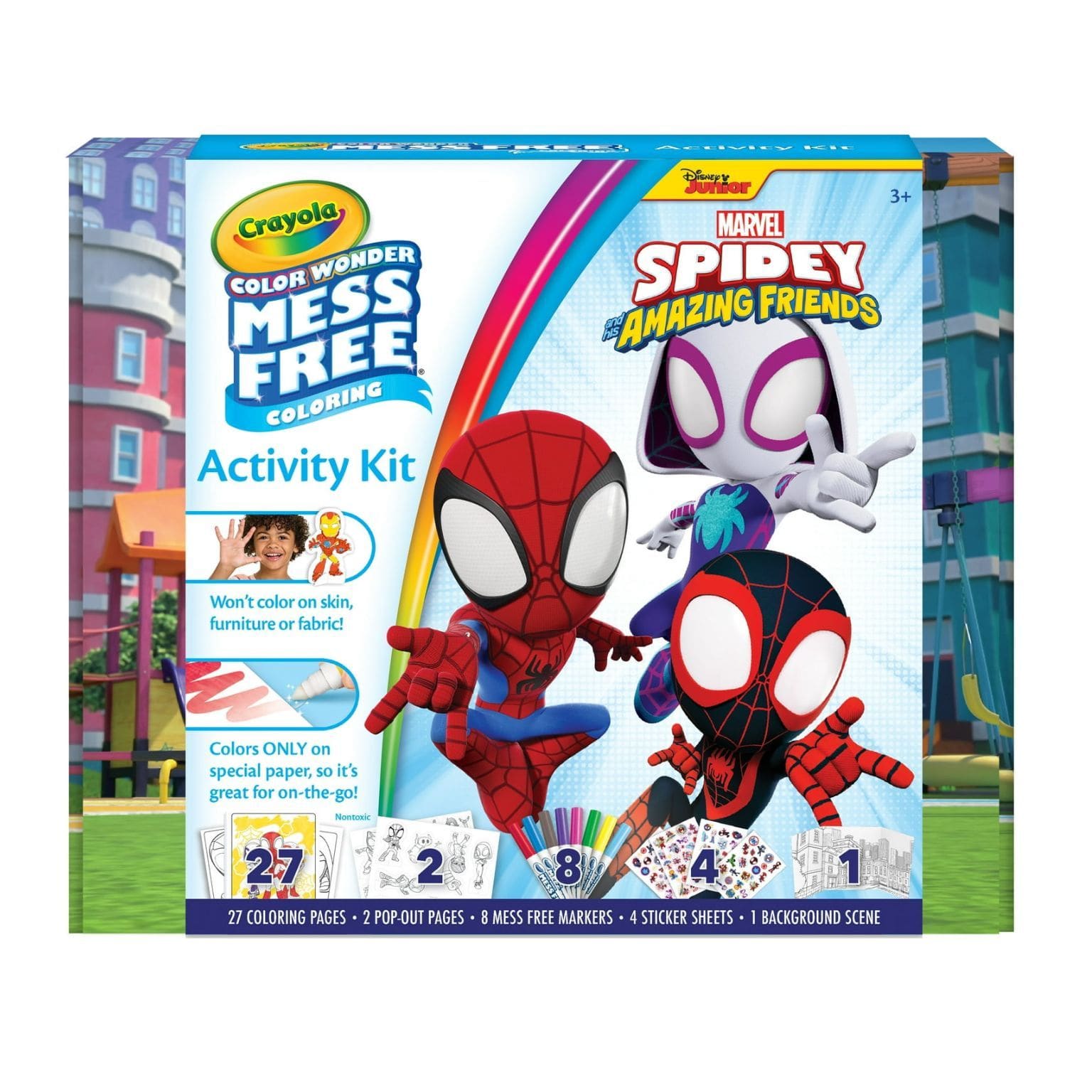 Conjunto Colorir Sem Manchas Spidey para atividades criativas