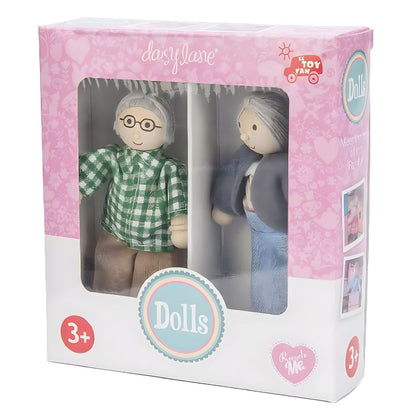 Conjunto figuras Daisylane Avós da Le Toy Van na caixa