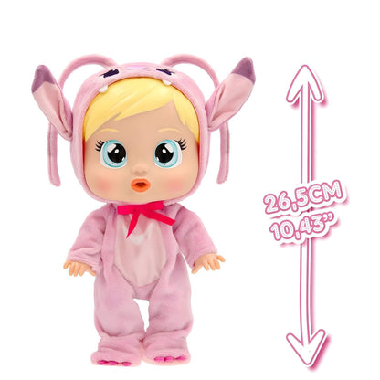 Boneca Angel Cry Babies Loving Care Disney com acessórios de cuidado