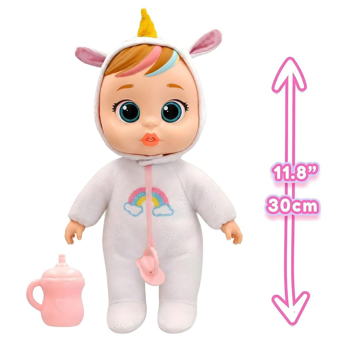 Cry Babies Real Love Dreamy – boneca com visual de fantasia em rosa