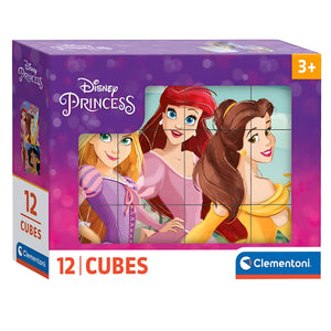 Cubo 12 Peças - Princesas Disney