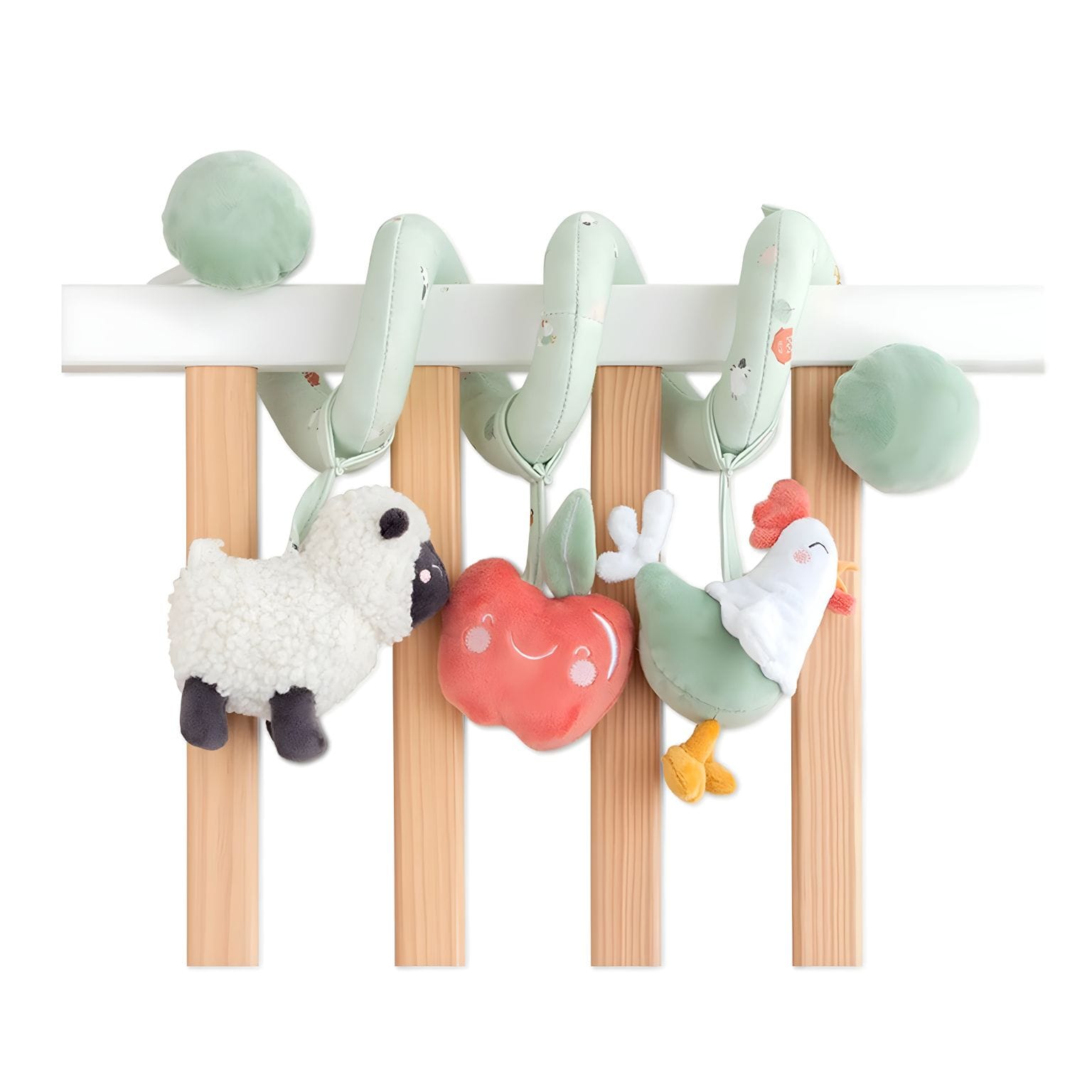 Brinquedo sensorial para bebé Espiral com Chocalhos Quinta Divertida
