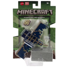 Figura Minecraft Fantasma Minecraft azul com asas em exposição