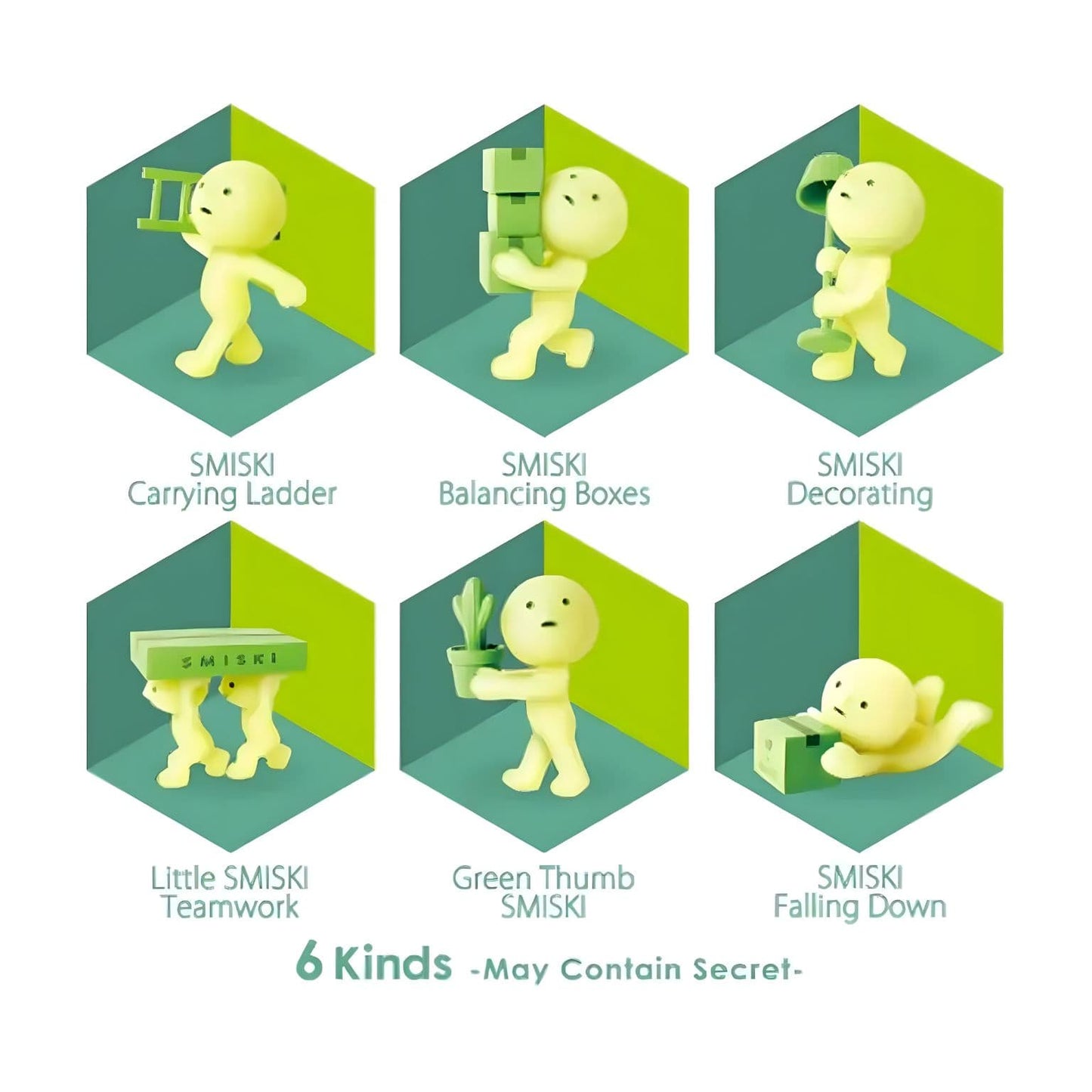 Blind box Figura Smiski em movimento surpresa