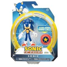 Figura Sonic The Hedgehog com Star Spring azul com sapatos vermelhos e acessório vermelho com estrela