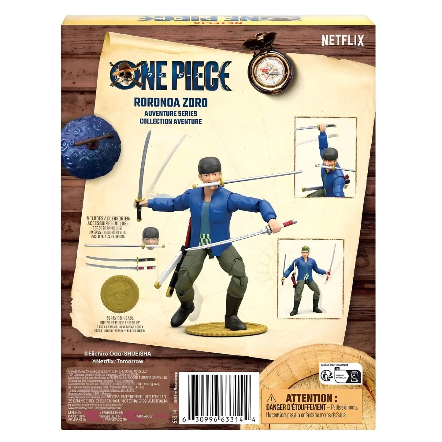Figura anime One Piece Zoro para brincar ou expor