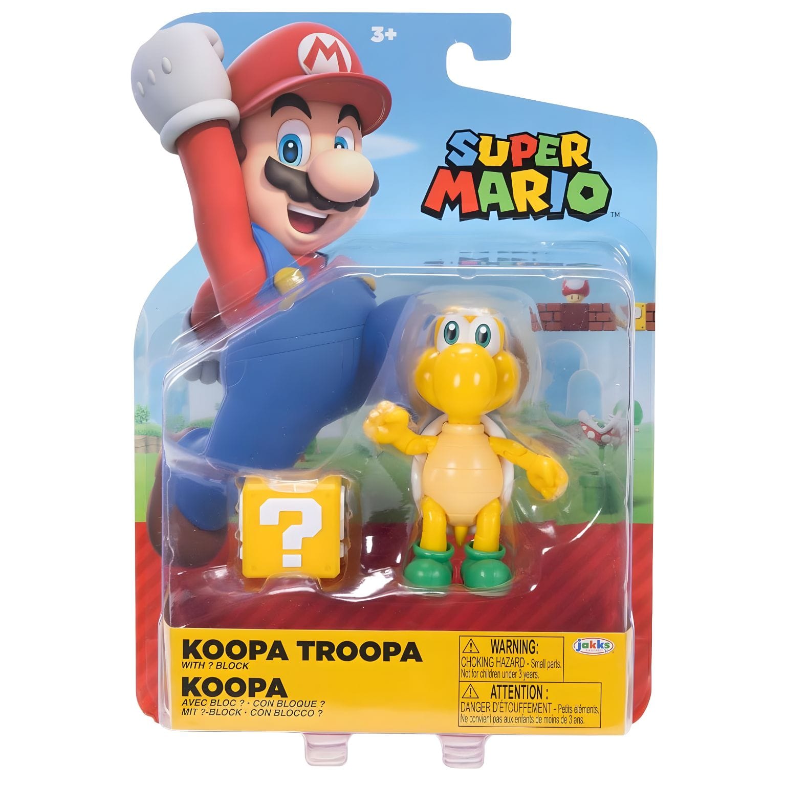 Figura Super Mario Koopa com Bloco