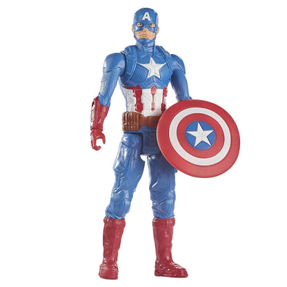 Figura Titan Capitão América com escudo, vista de frente