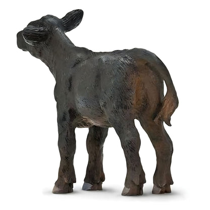 Figura de borracha Bezerro Angus visto de trás e de lado