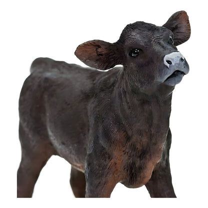 Figura de borracha Bezerro Angus: pormenor da cabeça