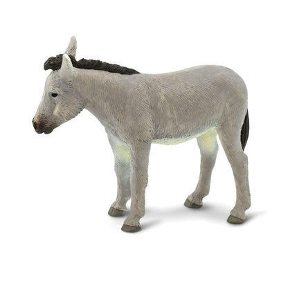 Figura de borracha Burro cinzento virado para a esquerda