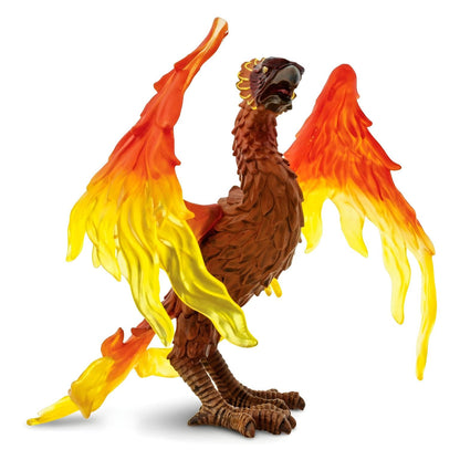 Figura de borracha Fénix vista de lado