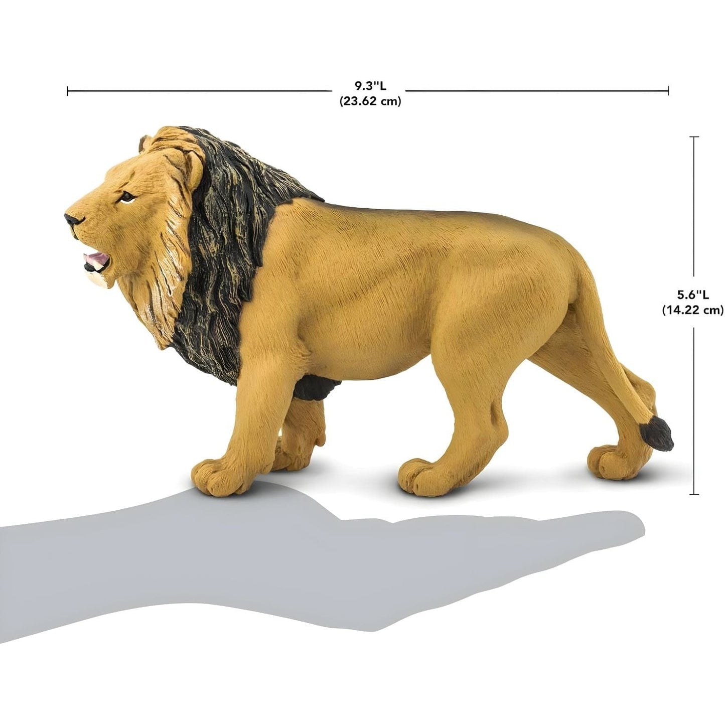 Detalhe da figura de borracha Leão