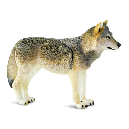 Figura de borracha Lobo-Cinzento virado para a direita