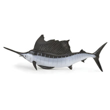 Figura de borracha peixe-vela em vista lateral