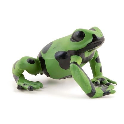 Figura de Borracha Rã-Verde Equatorial vista de frente em ângulo