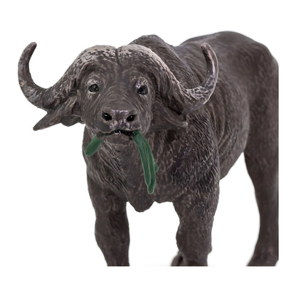 Figura de borracha – Búfalo africano vista de frente em ângulo