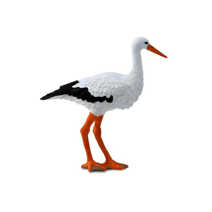 Figura de borracha Cegonha-branca vista do lado esquerdo