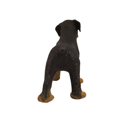 Figura de borracha Cria Rottweiler vista de trás