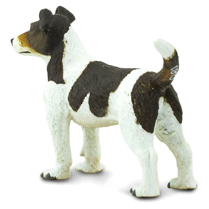 Detalhe da figura de borracha Jack Russell Terrier