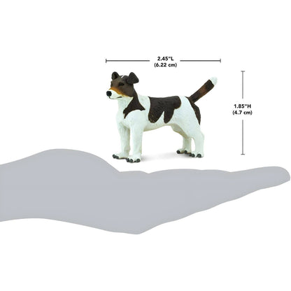 Figura de borracha Jack Russell Terrier com imagem complementar
